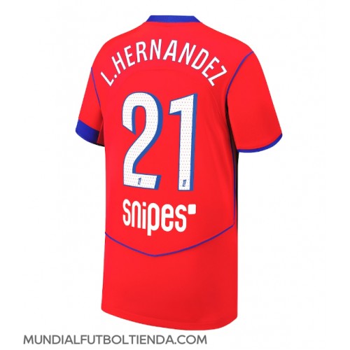 Camiseta Paris Saint-Germain Lucas Hernandez #21 Tercera Equipación Replica 2025-26 mangas cortas